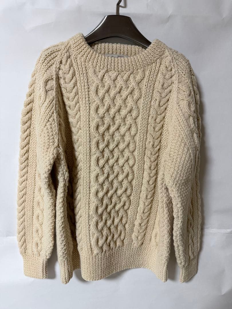 INVERALLAN / インバーアランハンドニットセーター 1A 茶タグ