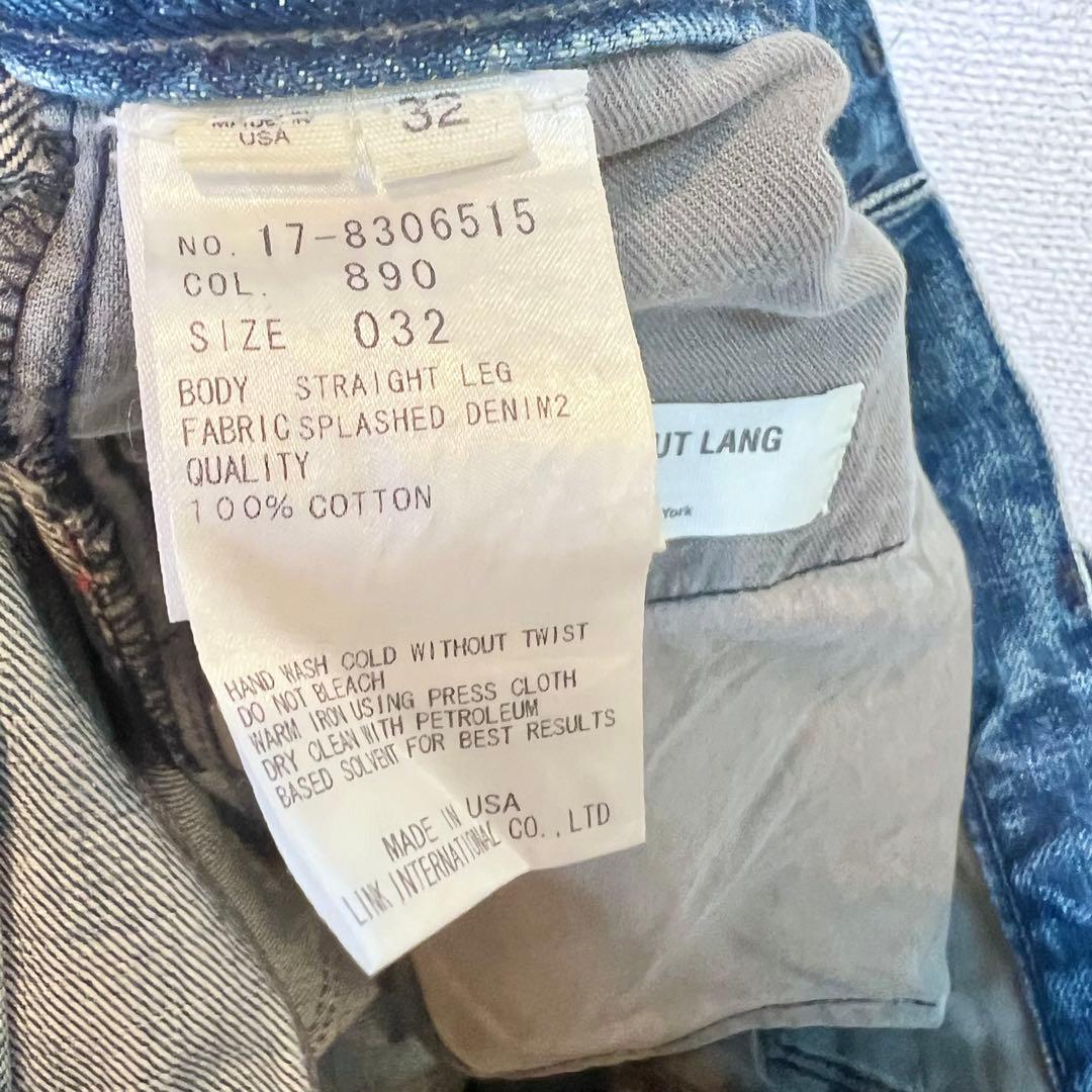 西*ー様 HELMUT LANG ヘルムートラング ペンキ加工 デニム メンズ