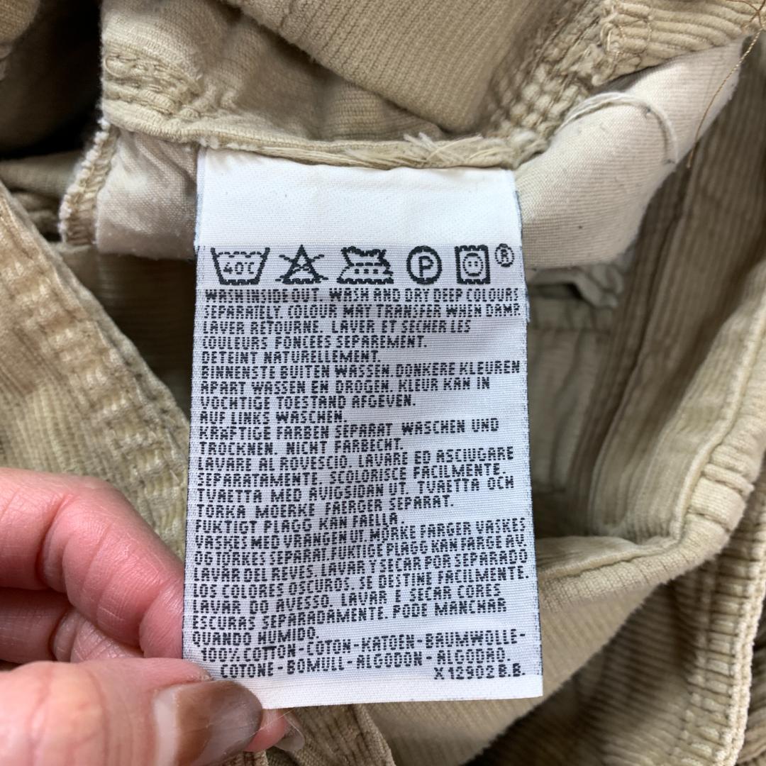 リーバイス オーバーオール コーデュロイ 綿 ベージュ M相当 C5099