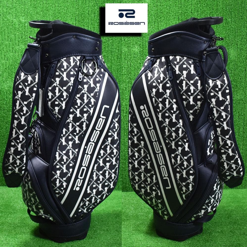 Rossasen/ロサーセン ゴルフ キャディバッグ９型【ネイビー】新品！