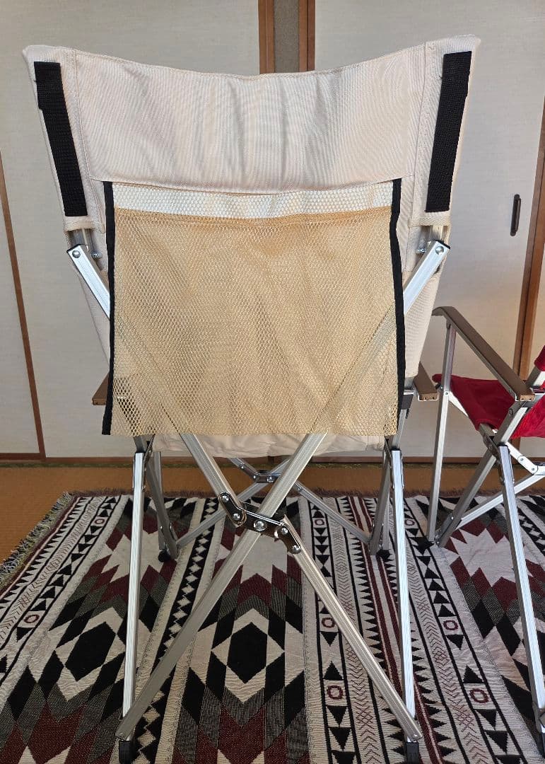 【美品】超レア 小川テント ハイバックアームチェア 二脚