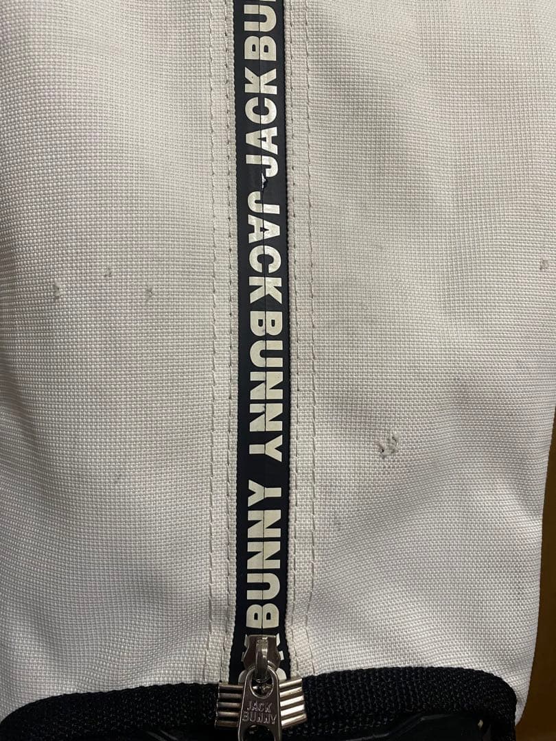 JACK BUNNY キャディバッグ ホワイト・ブラック