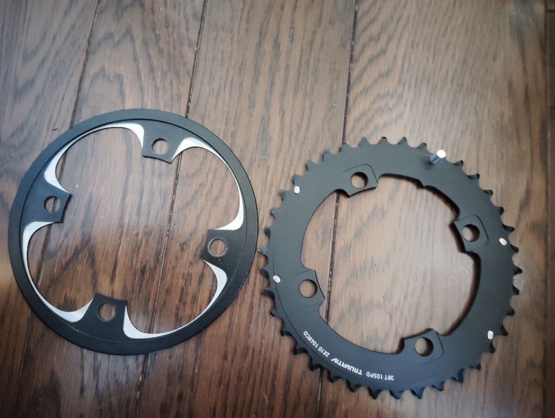 新品SRAM 10速対応 38T PCD104 チェーンリング &バッシュガード