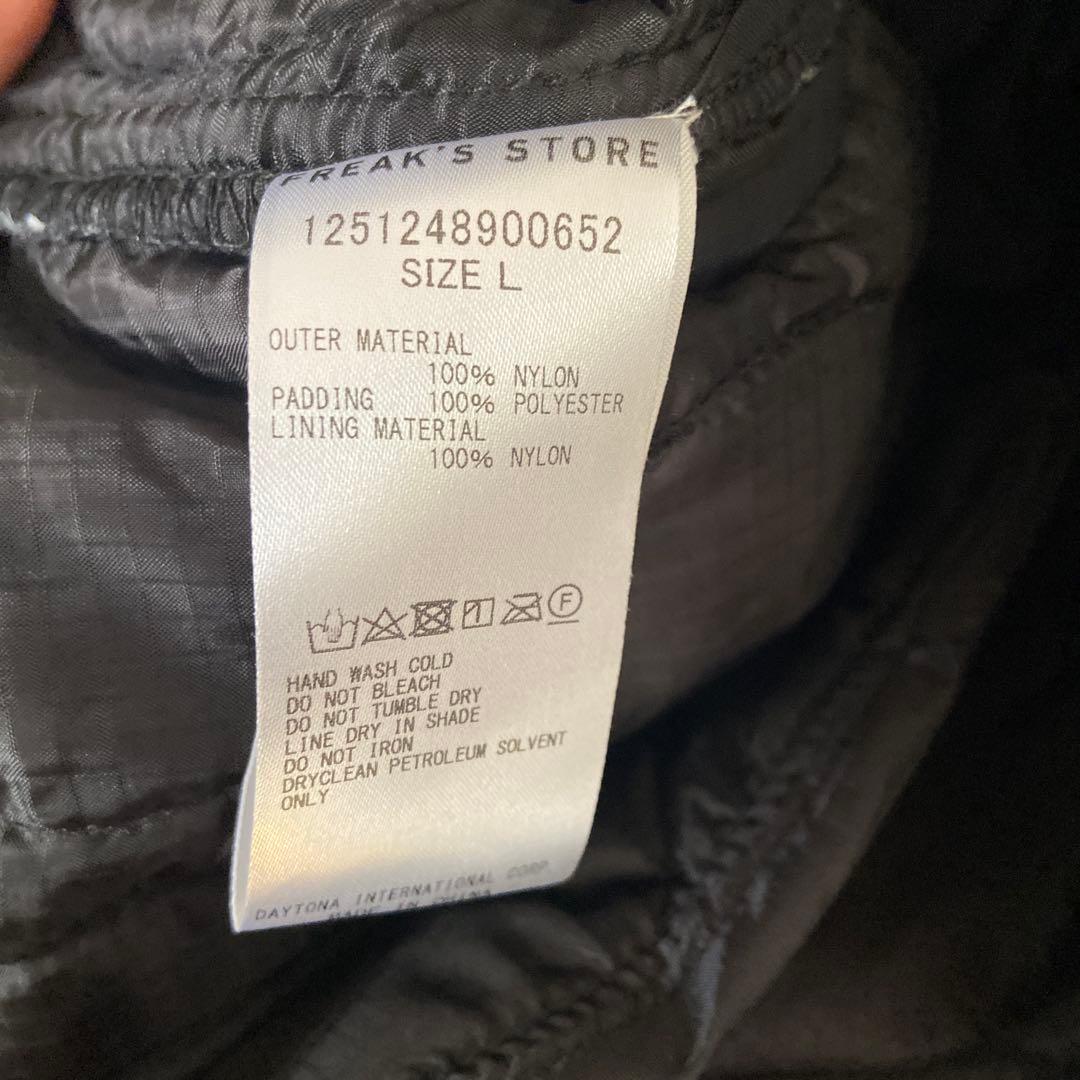 フリークスストア　ブラックショートモッズコート　サイズL