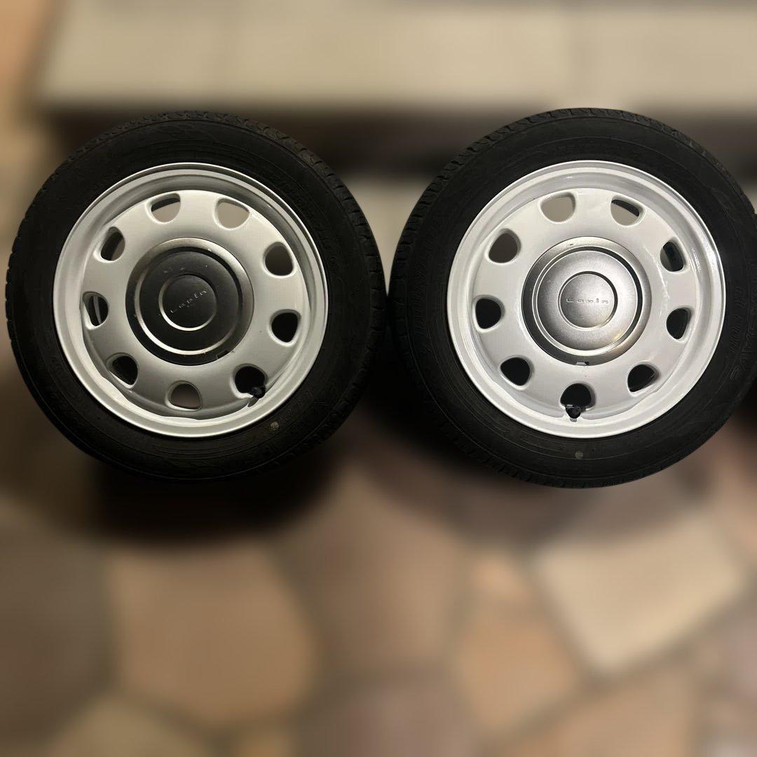 スズキアルトラパン純正155/65R14インチ ホワイトホイールセット