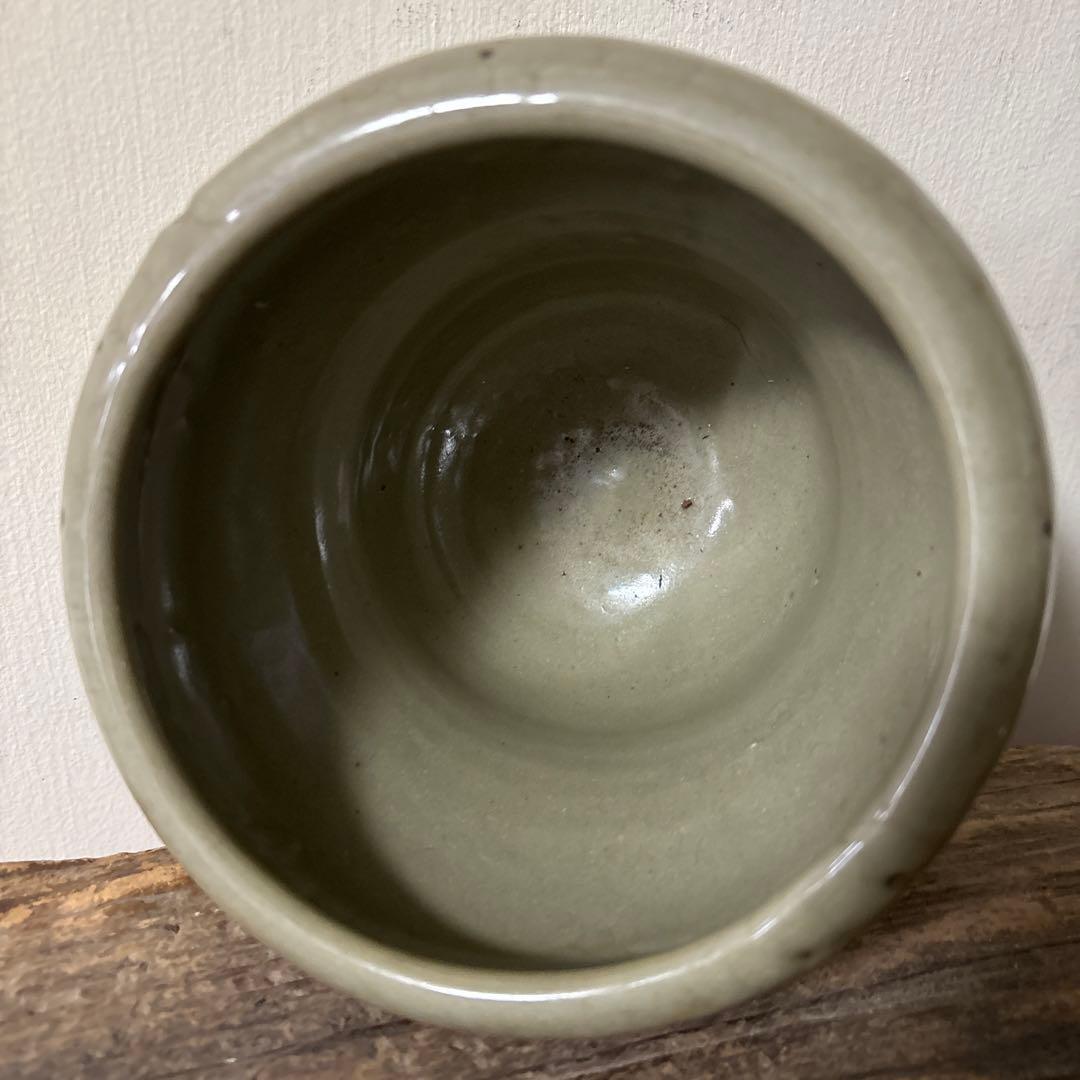 古伊万里青磁水差　江戸　初期　茶道具　抹茶　古民芸　アンティーク　方丈唯心　李朝