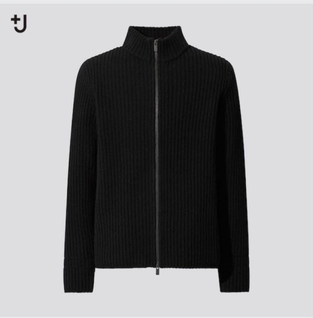 【新品】UNIQLO +J ドライバーズニット フルジップセーター ジルサンダー