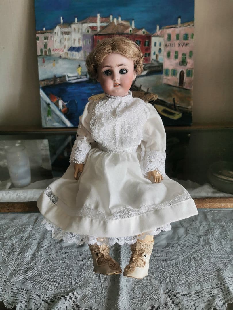アンティークビスクドール シモン＆ハルビック 動く12関節 編込髪美しい人形