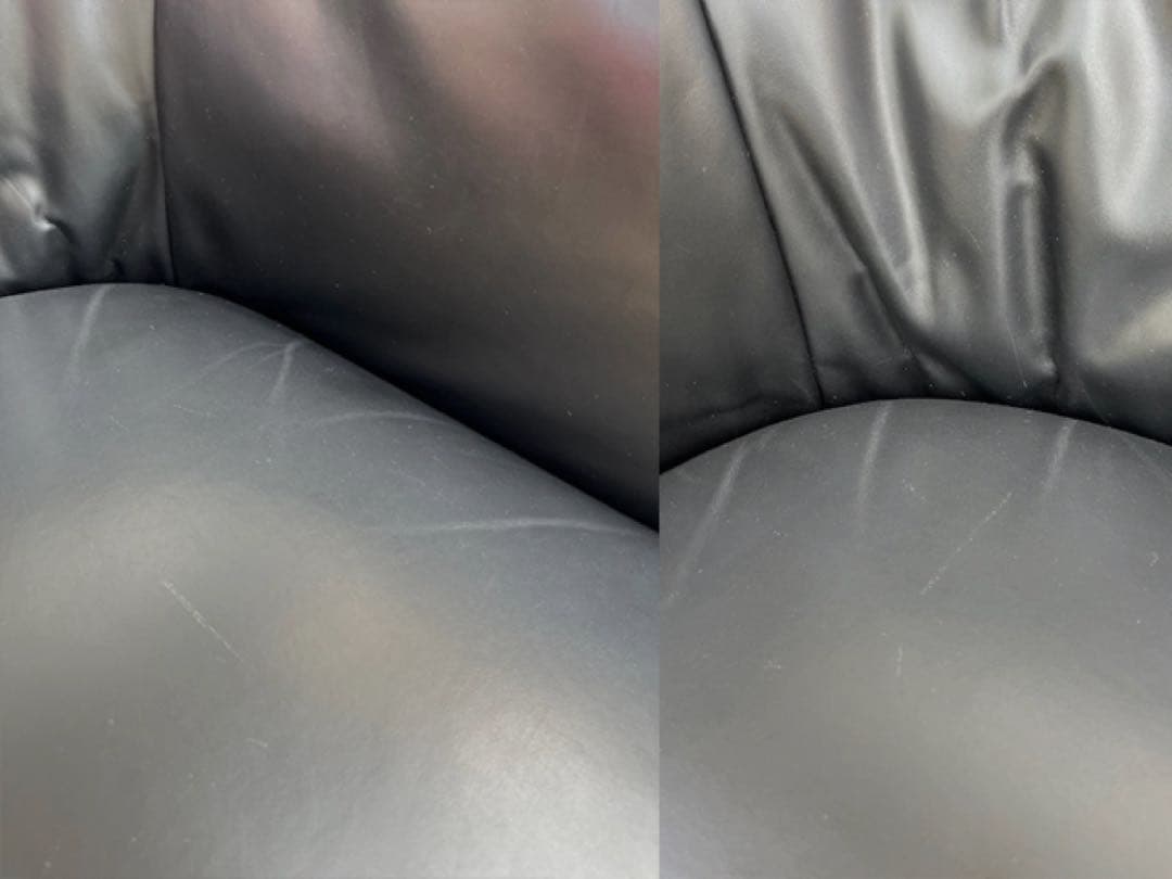 モダンスタイル　ラウンジチェア　② 本革張り　ミッドセンチュリー　シングルソファ