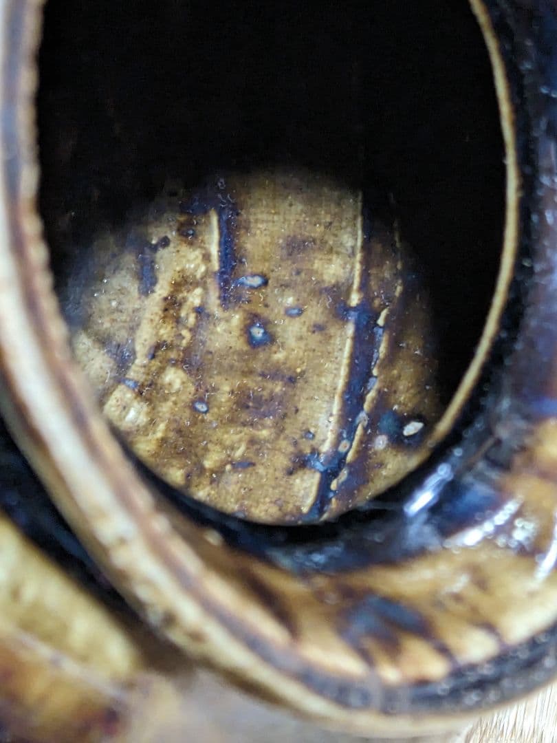 ⭐️瀬戸焼 江戸時代前期 鉄釉小壺 花器置物 飾り 古美術品 骨董品