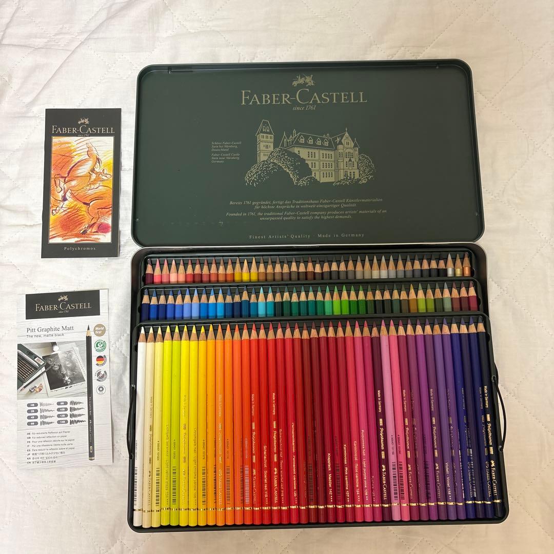 Faber-Castell Polychromos 120色セットと専用鉛筆削り