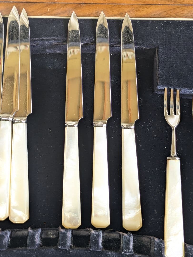 英国 アンティークカトラリー FIRTH STAINLESS マザーオブパール