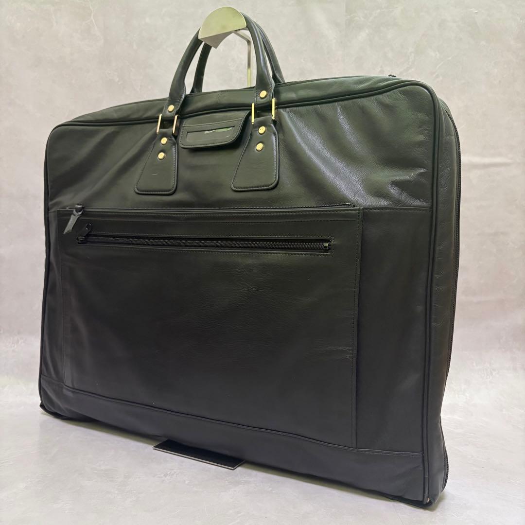 ポーター オールレザー ガーメントバッグ ビジネス 吉田カバン　ブラック