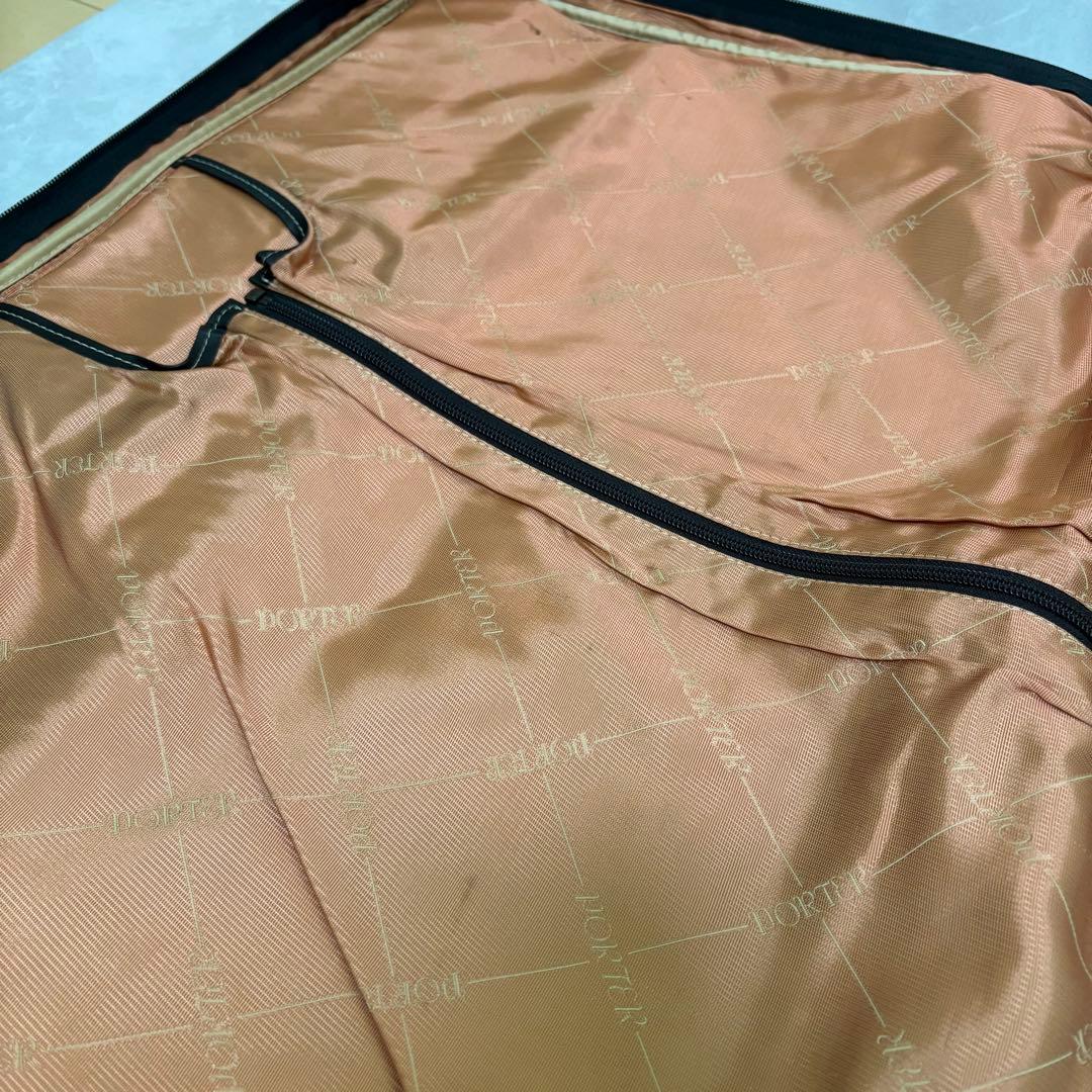 ポーター オールレザー ガーメントバッグ ビジネス 吉田カバン　ブラック