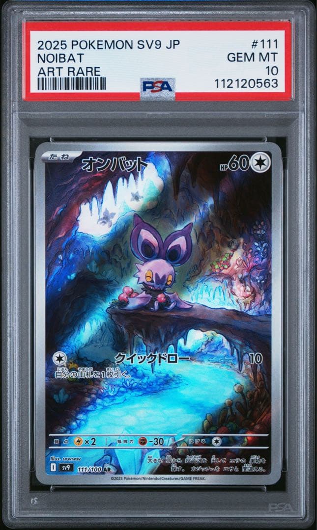ポケモンカードゲーム 2025 POKEMON SV9-JP #111 NOIBAT ART RARE