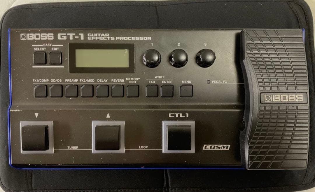 BOSS GT-1 マルチエフェクター 電源タップ&シールド&カバー付き