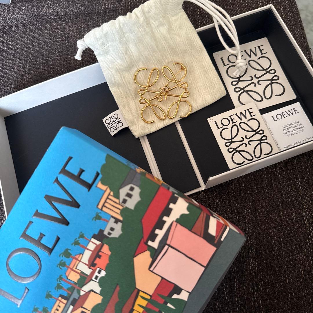 LOEWE ゴールドブローチ ポーチ箱付き