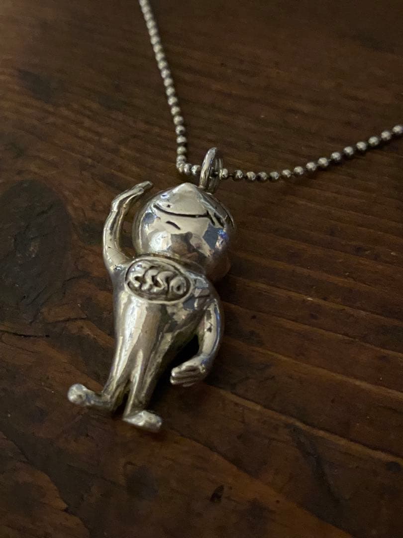 ヴィンテージ Esso マスコット ネックレス Silver 925チェーン