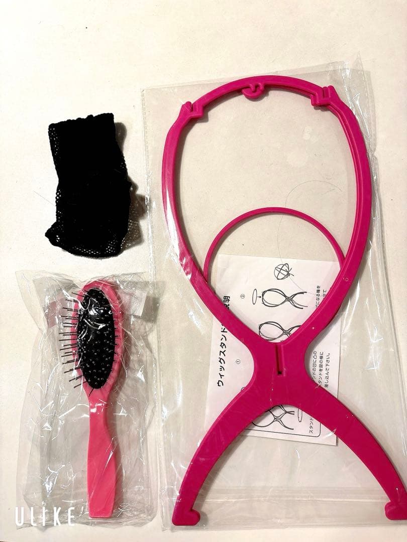 【新品未使用】KAZUEフルウィッグ　レディース　セミロング　ライトブラウン