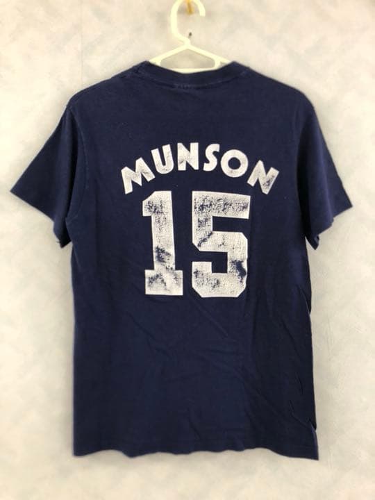 ニューヨーク・ヤンキース ＃15 サーマン・マンソン Tシャツ サイズS 70s