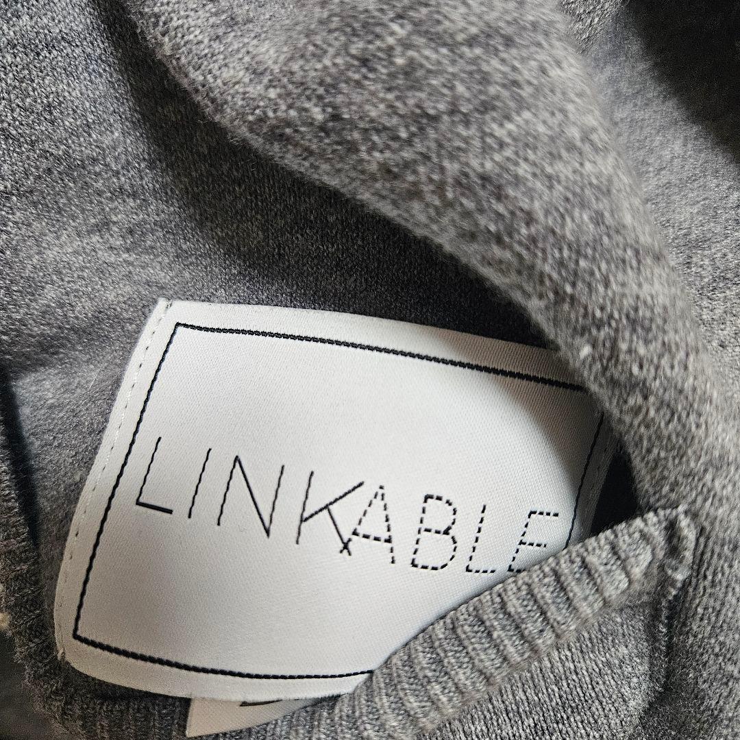 新品　リンカブル　リバーシブルカーディガン ブラック/グレー