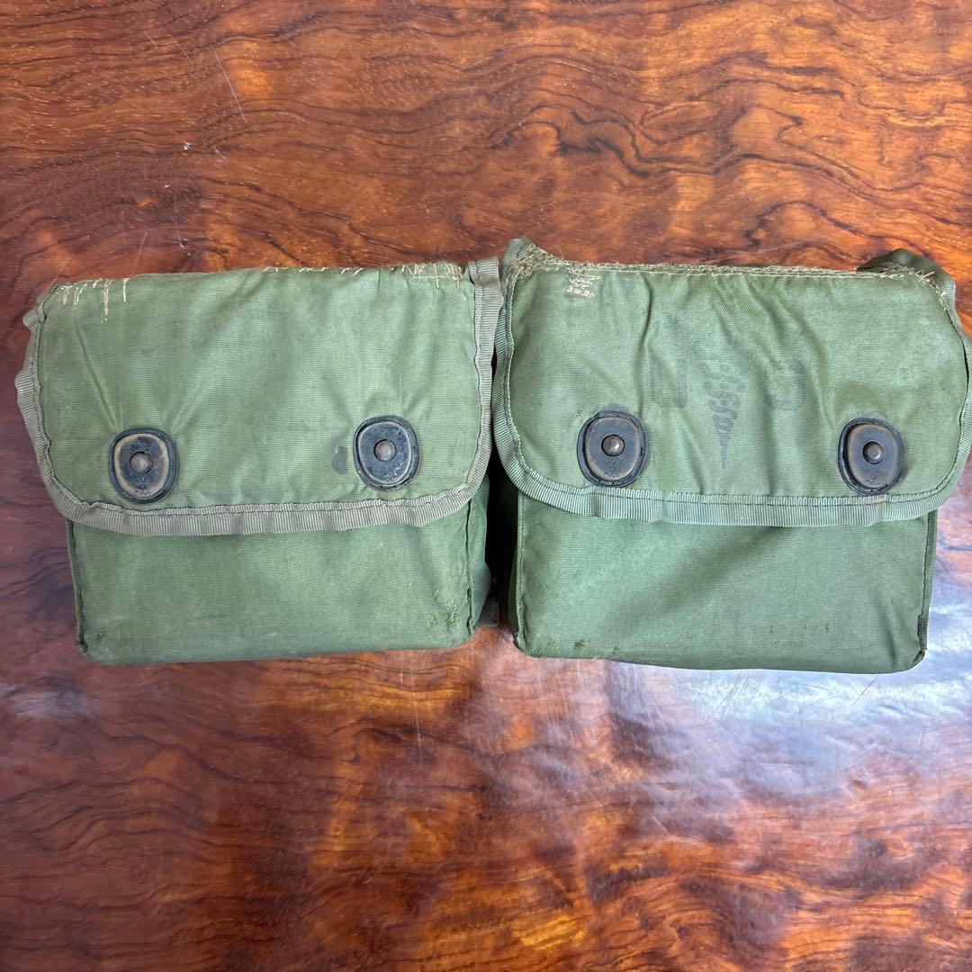 オリーブグリーン ポーチ 2個セット　0205o226