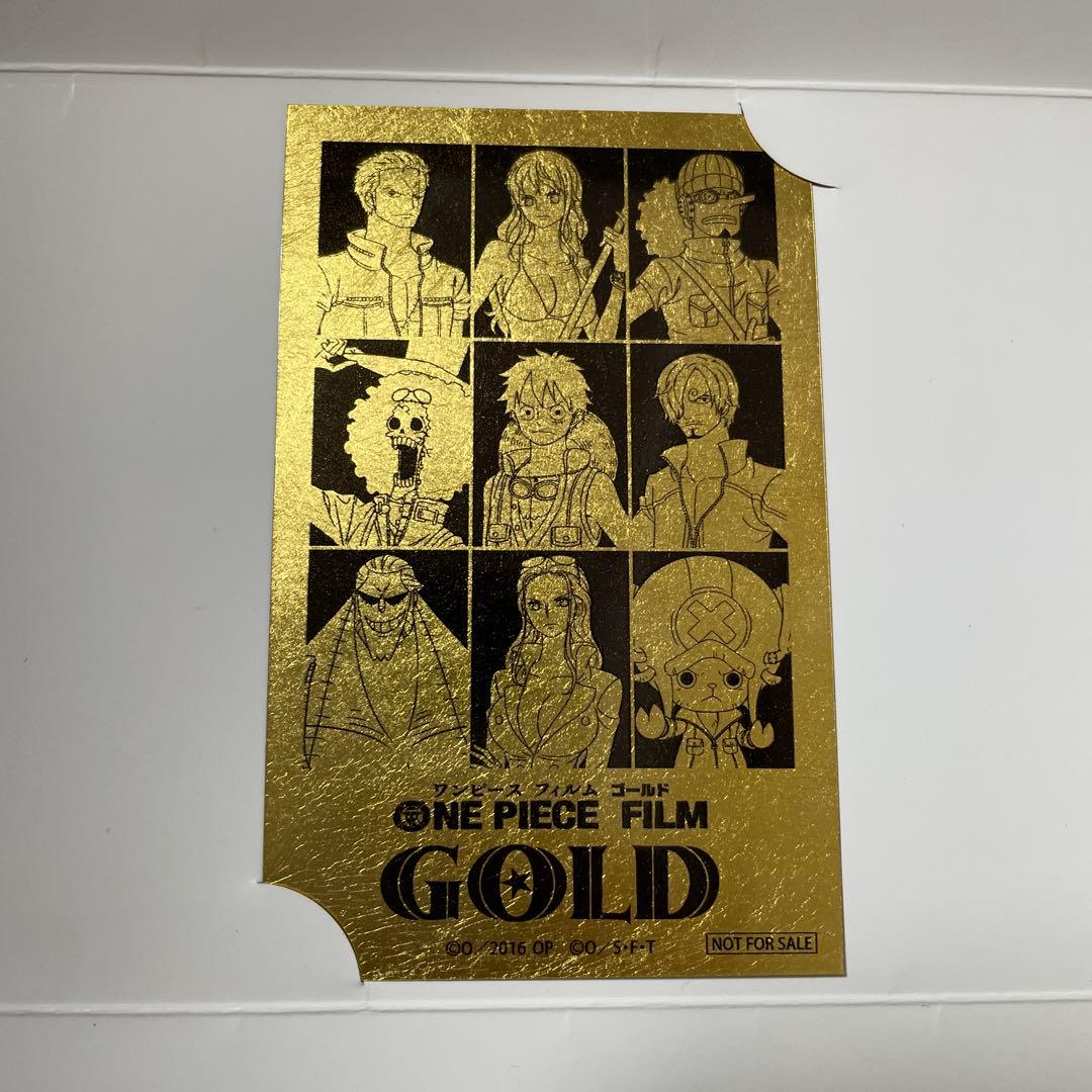 ONE PIECE FILM GOLD 麦わらの一味　金箔カード
