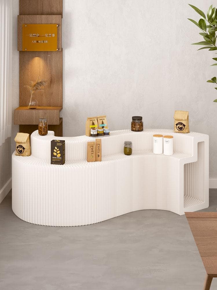 ペーパー陳列台ディスプレイラック長さ2-3ｍ高さ118㎝幅64㎝展示台店舗用品