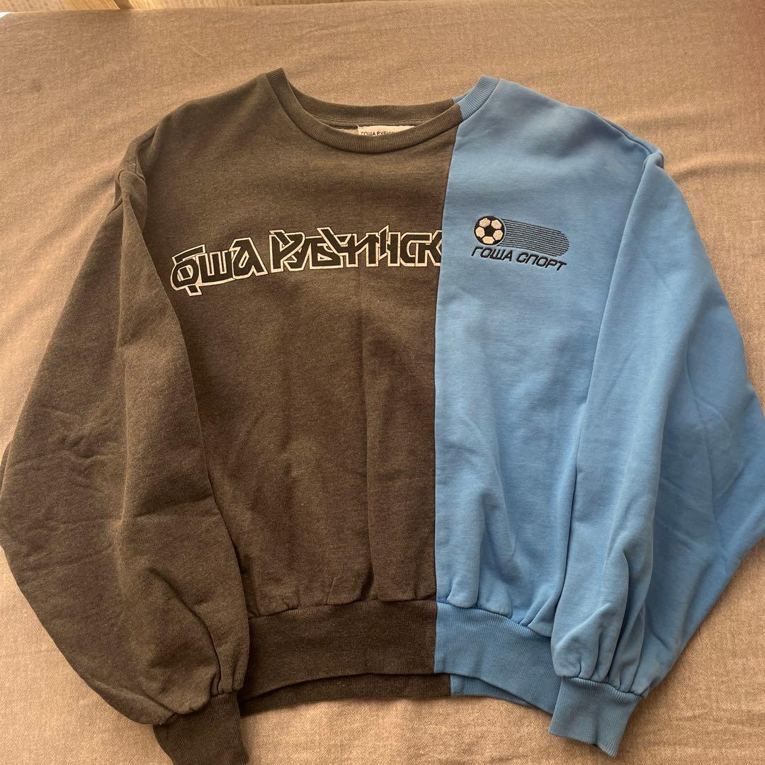 Гоша Рубчинский トレーナー XS グレー・ブルー