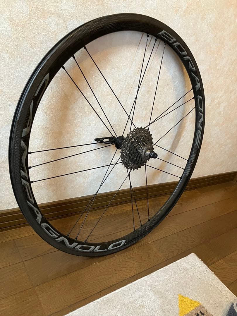 bora one 35 ダークラベル　リムブレーキ　クリンチャー　シマノ　後輪