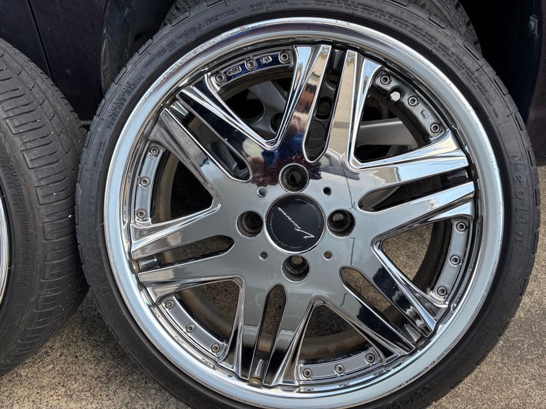 ビエナ16インチ メッキ、タイヤ、ホイール4本セット。