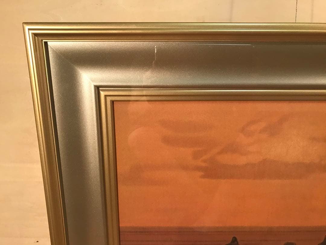 平山郁夫「流砂浄土変」岩絵具方式複製画　作品証明シール・解説書・作品説明チラシ有