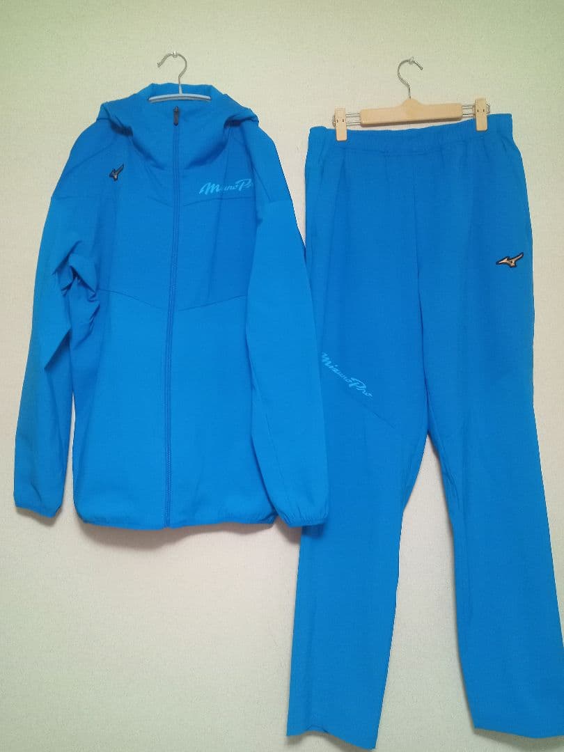ミズノプロテックシールドフーディ ブレスサーモセットアップXOピースブルー