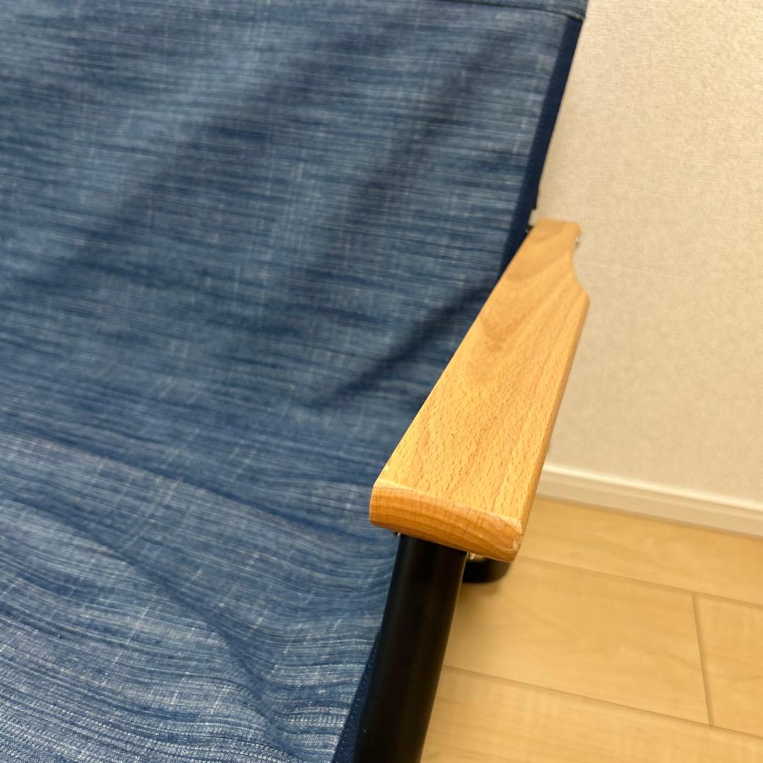 BAYFLOW（ベイフロー）☆折りたたみ デニム風リラックスクッションチェア