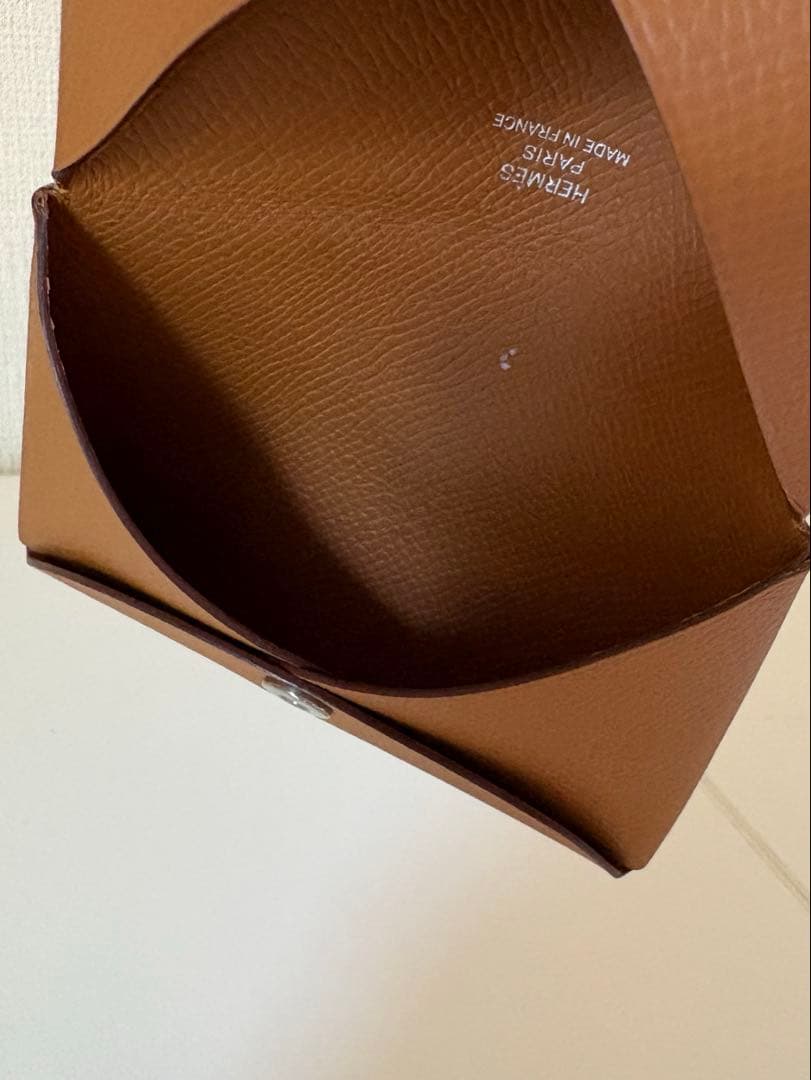 HERMES エルメス　カルヴィ エトゥープ カードケース　名刺入れ　パスケース
