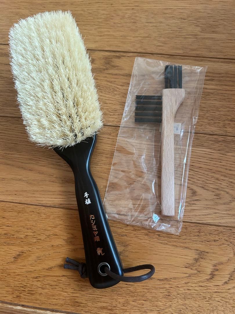新品未使用！藤本虎　カシミヤ用　洋服ブラシ　手植