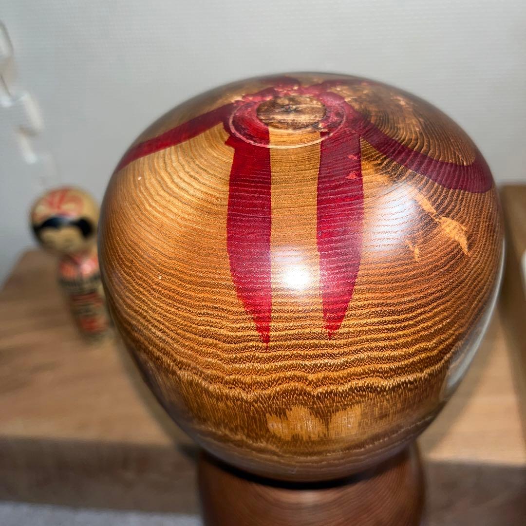 ⭕️現代名工　小椋久太郎　秋田　木地山こけし　槐材　1.4尺大型　伝統こけし