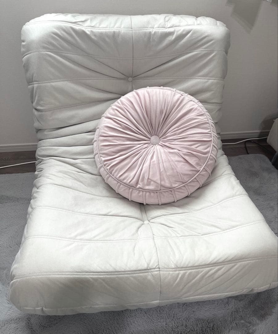 リーンロゼ風 1人掛け ソファ ホワイト 可愛い