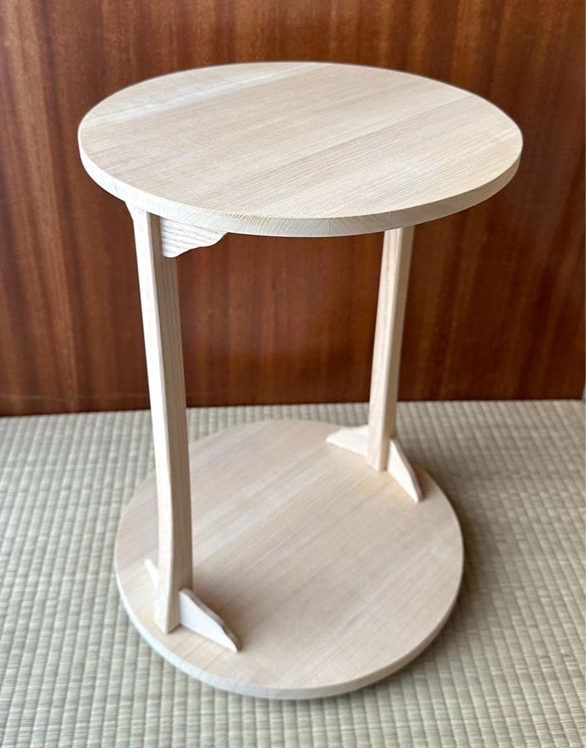 専用⭐︎小林幸斎 作 利休好写【桐 丸卓】 組立式 桐木地 タナピタット付 茶道具