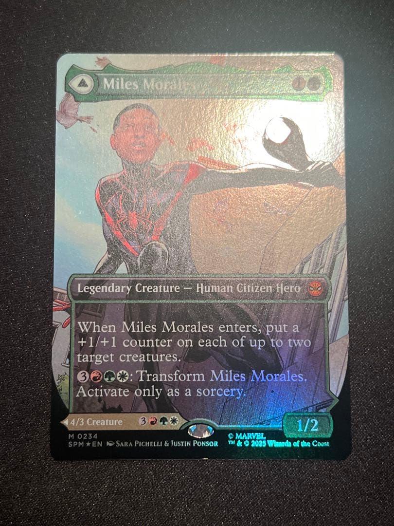 た*ー様 【foil】マイルズ・モラレス/アルティメット・スパイダーマン英語版