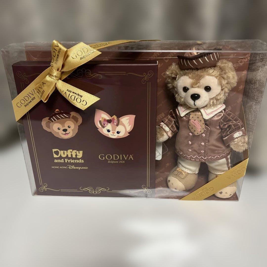 【希少】香港ディズニー数量限定品★ ダッフィーぬいば×GODIVAチョコ無し