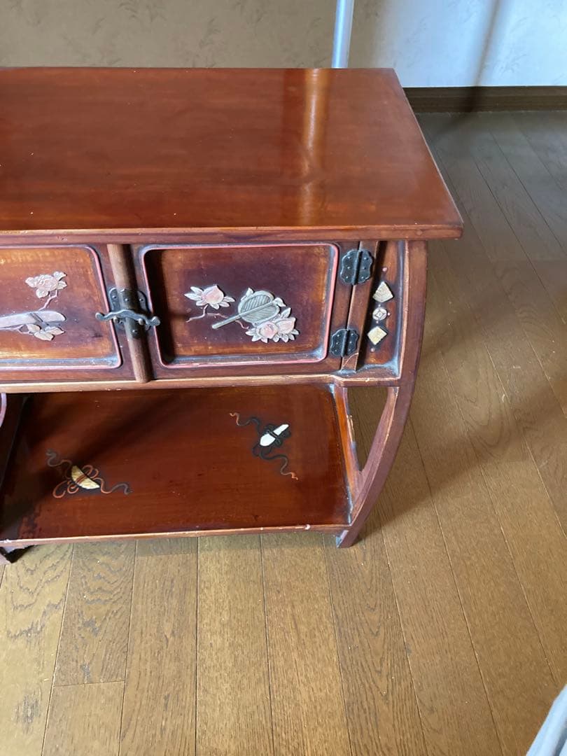 木製　座卓 伝統　和風デザイン　アンティーク　ミニ　机