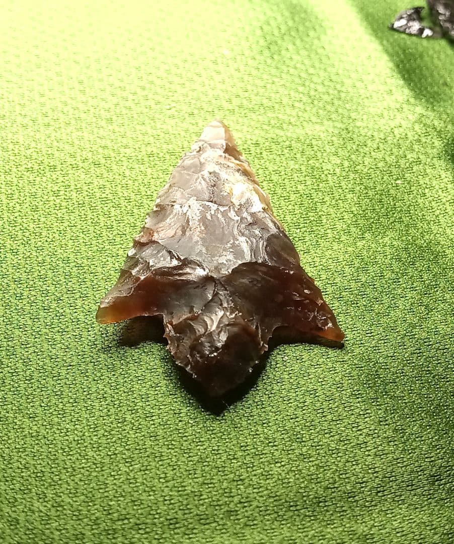 アイヌ仕様Pro。 有舌尖頭器 石器 原始時代　 模写