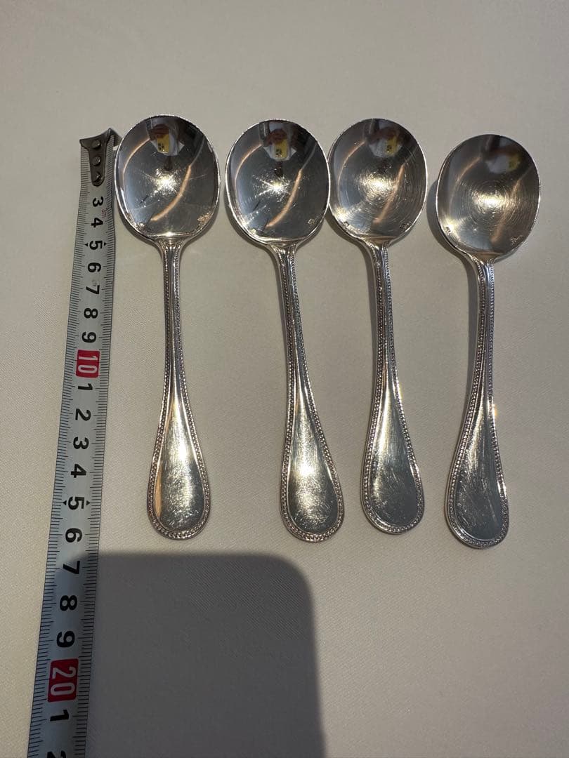 クリストフル　コンソメスプーン4本セット