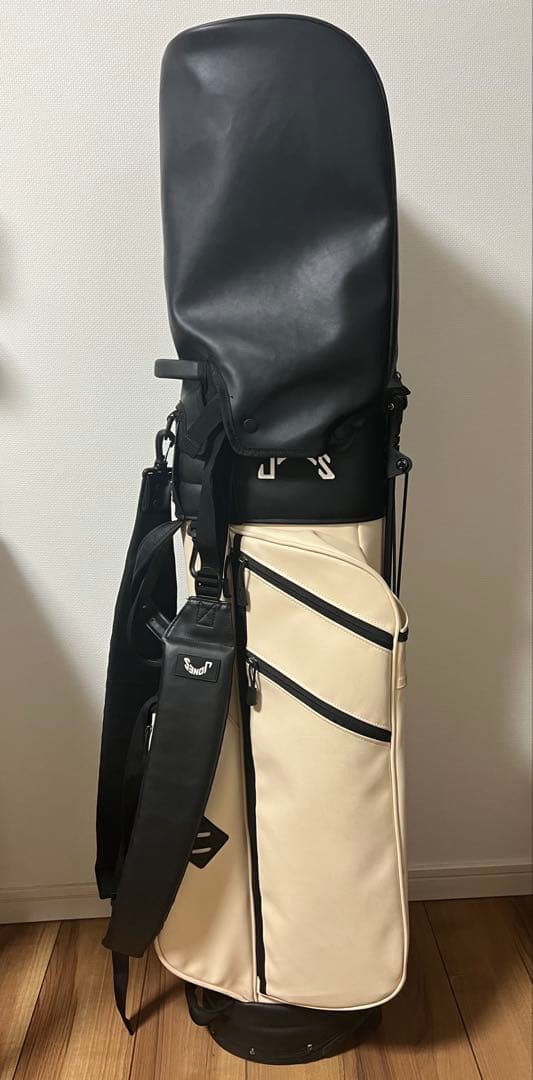 JONES キャディバッグ アイボリー/ブラック