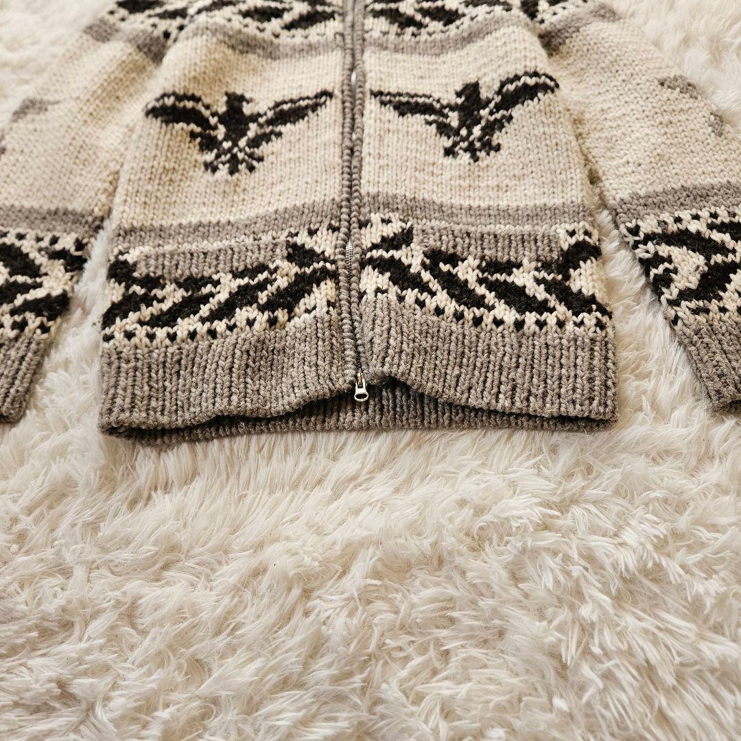 【RHC】美品 ロンハーマン カウチンニット 100%ウール イーグル Mサイズ