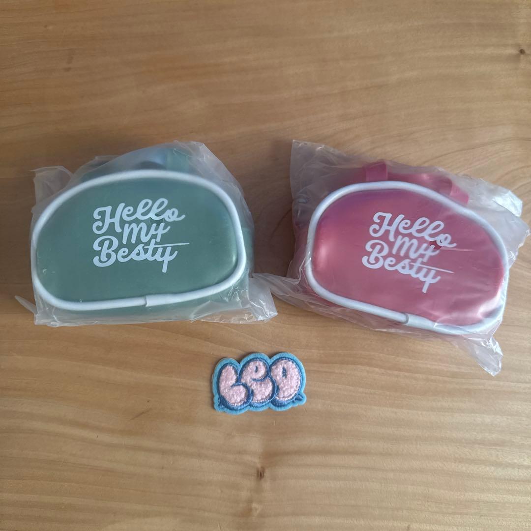 BE:FIRST ミニボストンポーチチャーム　グリーン　ピンク