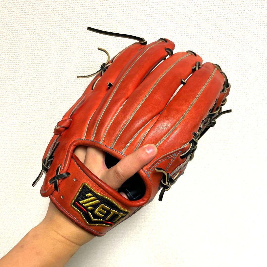 976 ZETT プロステイタス 美品 即戦力 軟式 外野手用グローブ