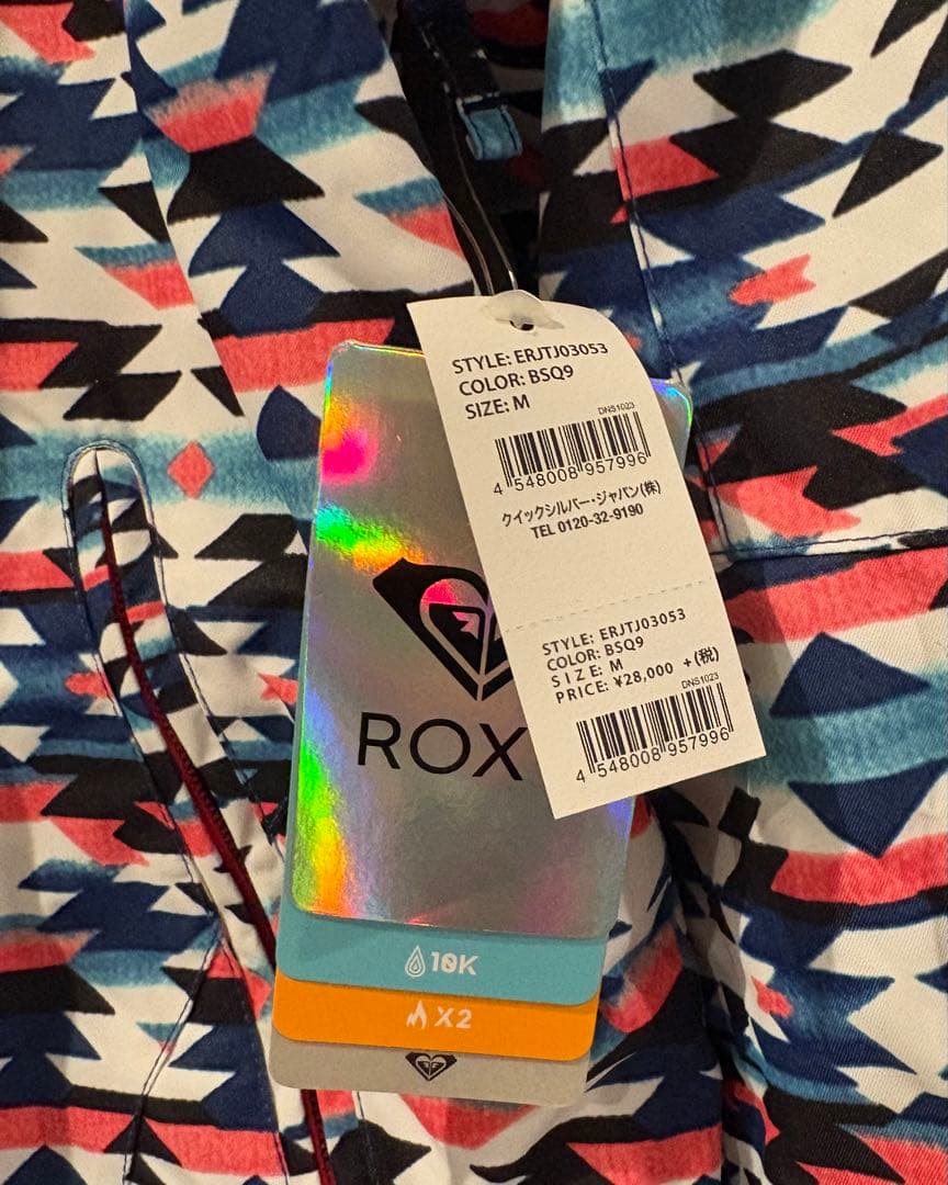 【ROXY】スキー スノー スノボ ウェア ジャケットMサイズ タグ付き
