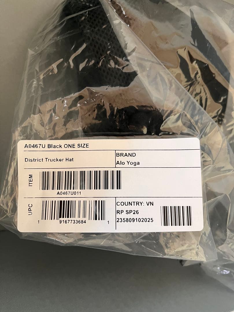 【新品未使用】alo トラッカーキャップ